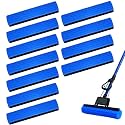 12 Pcs Roller Mop Refill Blue PVA Sponge Mop Head Replacement Bulk Absorbent for Business Garage Home Kitchen Bathroom Cleaning