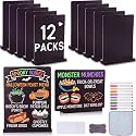 12 Pcs Small Tabletop Chalkboard Sign with Wood Stand 6"x8" Mini Chalkboard