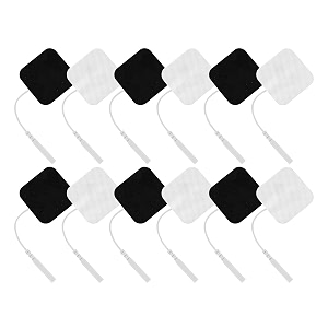 12 pcs tens machine massager patch muscle stimulator heating electrode pad plug in therapy patch disposable therapy electrode pad