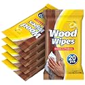 12 Pcs Wood Furniture Polish Wipes 240 Count, Cleaner Lemon Scent