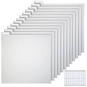 12 Pieces 12 x 12 Inches Scrapbook Tabbed Dividers Scrapbook Paper Storage Dividers Page with Labels for Storage Box Cards File Holder