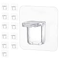 12 Pieces Adhesive Partition Hook No Drill