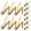 12 Pieces Nail Clippers Stainless Steel Set, Gold