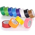 Oleitodh 12 Rolls Colored Masking Tape-1 inch x 1080 Ft Painters Tape, Rainbow Colors Rolls Bulk Colorful Paper Marking Tape Decorative Arts Crafts Labeling DIY School Classroom Supplies