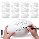 12 Set Autograph Football Blank Custom Football with Pump Needle