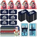 12 Set Christmas Manicure Set Gifts 7 in 1 Nail Clippers, Blue