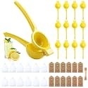 12 Set Lemon Squeezer Bulk Manual Juicer Citrus, Yellow
