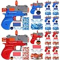 12 Set Tactical Party Supplies Gun Party Favors Kit, Blue,Red