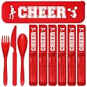 12 Sets Cheer Gifts Bulk for Team Travel Tableware Set for Competition Camp