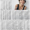 12 Sheets Temporary Tattoo Stencils, Armband Body Art Stencil Kit for Men Women Teens, Adhesive and Removable Hand Painting Tribal Patterns Templates