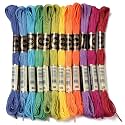 12 Skeins Colorful Embroidery Thread Floss for Jewelry Making