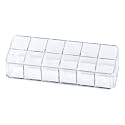 12-Slot Acrylic Organizer Case for Lipstick Bottles Storage, 1 Pc