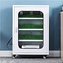12-Slot Smartphone Charging Cabinet, USB Rechargeable Storage Cart for Secure Device Management in Schools, Churches &amp; Airports - Ideal for Organized Charging Solutions