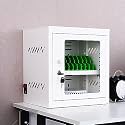 12-Slot Smartphone Charging Cabinet | USB Rechargeable Storage Cart for Secure Device Management in Schools, Churches, Airports & Offices - Organize & Protect Devices