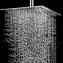 12 x 12 inch Rain shower with 24 inch Shower Arm,Stainless Steel 304 shower head 12 inch, lauxury bathroom shower, shower head for bathroom 12 inch Easy self installation, 1 set, silver