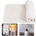 120" x 60" Large Monks Cloth for Punch Needle Rug Tufting Fabric with Marked Lines, Punch Needle Fabric for Gun Rug Tufting and Embroidery,White Punch Needle &amp; Tufting Cloth