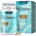 (120 Count) Polyphenols Supplement 1500mg – Over 20 Fruit, Herbal & Cereal Full Spectrum Polyphenol Complex with Resveratrol, Grape Seed & Green Tea – Tri-Color MicroBeadlets – Powerful Antioxidant