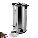 120-Cup Commercial Coffee Urn - 15L Percolator with Temperature Control, Ideal for Coffee, Tea, & Hot Chocolate - Large Capacity Hot Water Dispenser