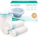 120 Disposable Commode Liners for Bedside Commode, Beside Commode Liners