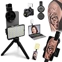 120 LED Tattoo Light with CPL Filter, Clip-On Phone Camera Light