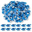 120 Pack 1/4"-20 Strut Channel Nut with Twist Tab, Zinc Plated
