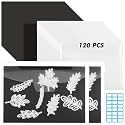 120 Pcs 6.5 x 9 Inch Magnetic Sheets for Dies Storage 0.6 mm Thickness Non-Adhesive Magnetic Sheets with Die Storage Bags, Die Cut Storage Essential Set (60 Pcs Sheets+60 Pcs Pockets+Label Stickers)