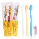 120 pcs Disposable Toothbrushes with Toothpaste Individually Wrapped