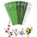120 PCS FIVEIZERO 18 Gauge MixColor Floral Wire Stems for Artificial Flower Making,Florist Wire,Flower Wires for Crafts,Alambre para Flores for Wreaths, Flower Arrangements and DIY Projects