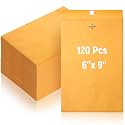 120 Pcs Manilla Envelopes Bulk Brown, 6 x 9 Inch