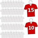 120 pcs sublimation keychain blanks ornaments MDF Double Sided Heat Transfer Football sublimation keychains blanks bulk (jersey)