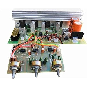 1200 watt 2sc5200 amplifier board with bass treble board preinstalled
