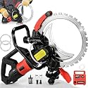 12000W Wall Chaser Concrete Cutter, 16" Electric Concrete Cutter Ring Saw, Cortadora de Concreto, Water Fed Dust Suppression, Wet Saw for Stone Cutting, Rebar, Marble