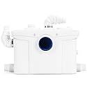 1200W Macerator Pump PCB Function Toilet Pump Utility Sink Pump Upflush to 39.4FT 2800GPH Macerating Toilet System with 5 Water Inlets 2 Outlets for Toilet Sink Shower Laundry Kitchen Basement