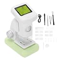 banapoy 1200X Digital Microscope, Portable Handheld Microscope with Photo Video Function, Rechargeable Student Science Exploration Kit for Educational Birthday Christmas