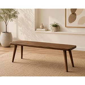 120cm long wooden bench sitting for hallway living room or garden  modern minimalist design 120  30  45 cm