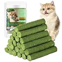 120g/4.23oz Cat Grass Teething Stick Hairballs,Chew Sticks for Cats,Catnip Toys Sticks Indoor Kitten Chew Stick