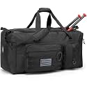 120L Extra Large Baseball Duffle Bag for Adult Softball Gym Bag with Shoe Compartment, Sports Duffel Bat Equipment Bag Coach Team Catchers Gear Bag for Hockey Football Basketball Soccer, Black