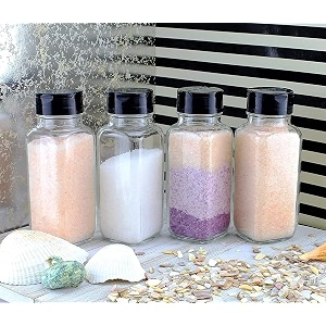 vency 120ml transparent glass salt shaker pack of 4 for professional best spice mill salt and pepper shakers set spice dispenser small salt and pepper grinder salt or pepper shaker