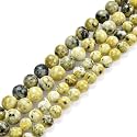 120pcs Adabele Natural Yellow Turquoise Gemstone 6mm Round Beads