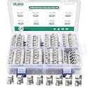 OURU 120PCS Fuel Line Clamp Assortment Kit, 9/32"-23/32"(7-18mm), 8 Sizes