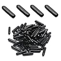 Bonsicoky Screw Thread Protectors, 2mm ID, Black, 120Pcs