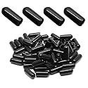 Bonsicoky Screw Thread Protectors, 5mm ID, Black, 120Pcs