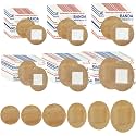 120pcs Small Bandage Bulk Round Oval for Face Fabric Adhesive Breathable Flexible Bandages for Small Wound Protection Care