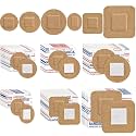 120pcs Small Bandage Bulk Round Oval Square Face Fabric Adhesive Bandages(Round Oval Square)