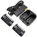121320 Battery Pack for Trimble TSC7 Data Controller Surveying, 121343 121348-01 121300 TSC7 External Battery Charger (2*TSC7 Battery & 1*TSC7 Battery Charger)