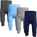 123 Bear Baby Pants, Cotton Spandex Leggings, Boy Girl Unisex