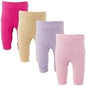 123 Bear Baby Pants, Cotton Spandex Leggings, Boy Girl Unisex