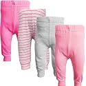 123 Bear Baby Pants, Cotton Spandex Leggings, Boy Girl Unisex