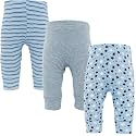 123 Bear Baby Pants, Cotton Spandex Leggings, Boy Girl Unisex
