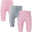 123 Bear Baby Pants, Cotton Spandex Leggings, Boy Girl Unisex